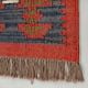 Multicolor Handcrafted Jute Vintage Dhurrie For Home